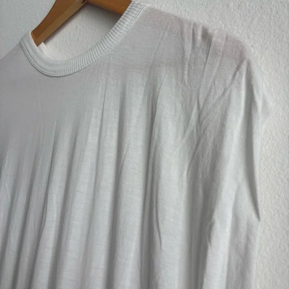 Anthropologie Daily Practice Goal Line Twofer Mini Dress White and Gray Lacey Lg - Picture 10 of 14